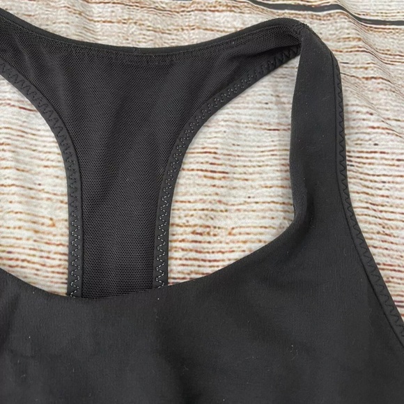 Lululemon Power Up T-Back Black Tank Top Athletic Workout Shirt Size 6 Womens - Picture 12 of 14